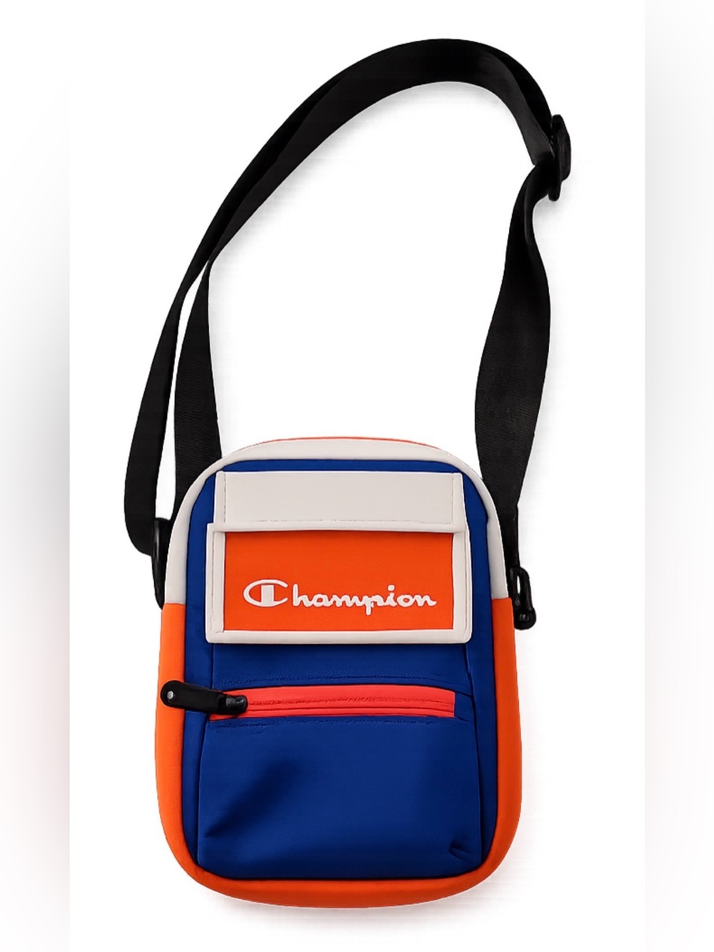 Champion Colorblock Crossbody Bag Blue Orange White Mini Messenger Bag